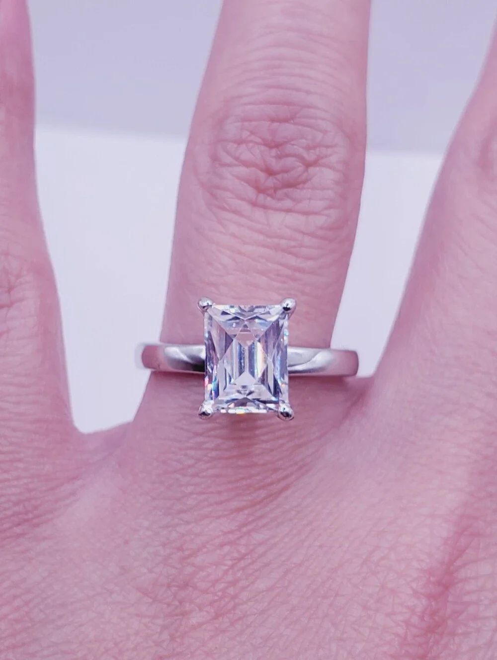 Classic Solitaire Ring - 925 Sterling Silver